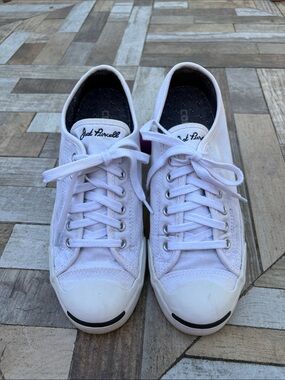 Converse Jack Purcell White Canvas Low-Top Sneakers